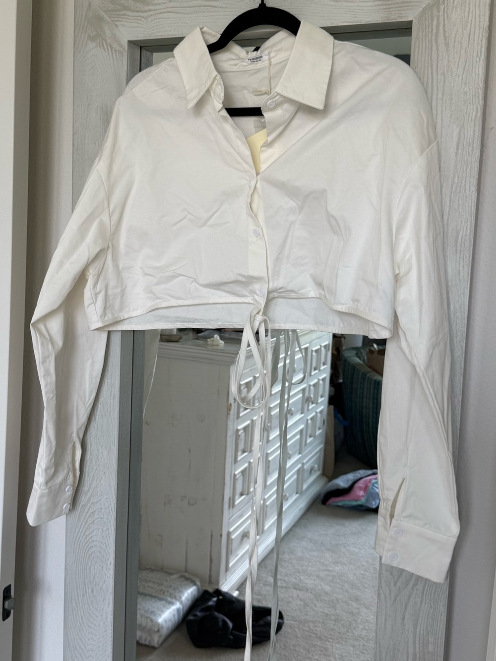 NWT Peppermayo Tailored To You Tie Shirt - Picture 3 of 6